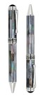 Xezo Maestro Black Mop Ballpoint Pen  Medium Tip  Platinum Plated  Handmade  Le