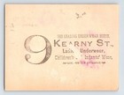 Victorian Trade Card 9 Kearney Street 1890s Underwear San Francisco Ca 5  X 3 5 
