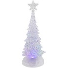 Northlight 10 5  Led Lighted Acrylic Christmas Tree Snow Globe