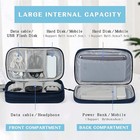 Portable Electronic Organizer Travel Cable Storage Bag     Cord   Accessories Case