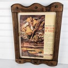 Vintage Wwii Pennsylvania Railroad  land Of Plenty  Framed Ad Print 13 5 x17 