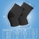 Yxmeiguo 2 Pairs Kids Knee Brace Sleeve  Youth Large  Blue black 