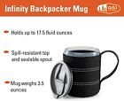 Gsi Outdoors Mug Infinity Backpacker Mug Cloth-wrapped 17 Oz Non-slip Mug  Black