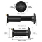 200-degree Solid Brass Peep Holes For Door Viewer Peephole With 16mm Drill Bit