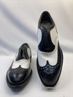 New Footjoy White Black Leather Brogue Wingtip Golf Shoes Men s 10 5 B Nos Rare