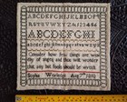 Small Antique Georgian Needlework Sampler By Sophia Worledge 1810  20 5cm X 20cm