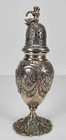 Antique 19thc German 800 Silver Louis Xv Rococo Repousse Powdered Sugar Shaker