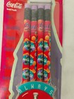 New Vintage Set Of 4 Coca Cola Brand Pentech 1995 No  2 Pencils Purple Erasers