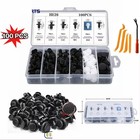 100pcs For Ford Bumper Hood Clips Retainer Rivet Fastener Fender Push Pin