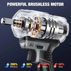 Upgraded Cordless Impact Wrench 1 2   900 Ft-lbs  1200 Nm  Brushless Impact Gun 