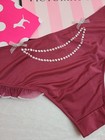 Vtg Vs Sexy Little Things Silky Satin Ruffle Cheeky Panty Size M