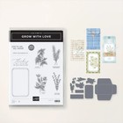 Stampin  Up  Grow With Love Stamp Set   Dies Seed Packet Basil Thyme Mint Garden