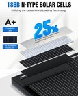 18bb 100 Watt Solar Panel  N-type 12v 100w Solar Panel  25  High Efficiency M   