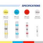 Heat Shrink Butt Crimp Terminals Waterproof Solder Seal Electrical Connectors  