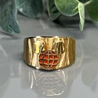 Vintage Anson Disney Mickey Mouse  Pinky Ring - Gold Electroplated - Size 3 75