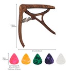 Guitar Capo 2 Pcs Capo Guitar Clamp For Acoustic Electric Bass Guitar Ukulele