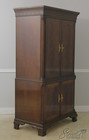 F55861  Chippendale Mahogany 4 Door Tv Entertainment Cabinet