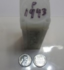 1943-p Lincoln Wheat Cent One Uncirculated Steel Penny From An Original Roll