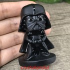 1x Natural Obsidian Skull Quartz Crystal Carved Skull Realistic Healing 2  