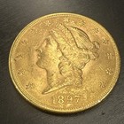 1897-p  20 Liberty Gold Double Eagle Pre-1933 Us Gold Coin Genuine