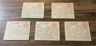 1950 Bowman Originals Handsigned st louis Browns Set 5   Sievers wood moss starr