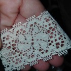Lot Of Over 15 Yards Total Off White Beige Floral Lace 1 5    Wide 3 Separate Pcs