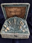 Antique Sewing Box Kit In Velvet Box Almost Complete  Victorian Vintage