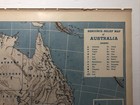 1947 Antique Australia Relief Atlas Map - Vintage Old Hammond s World Atlas