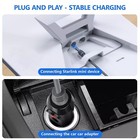 Car Charger To Dc Power Cable For Starlink Mini 12v Dc Power Jack - Us Stock
