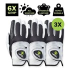 Hirzl Men s Golf Gloves - Trust Control 2 0  Leather  Ultimate Grip  Pack Of 3