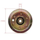 Flat Idler Pulley For 2003 Husqvarna Lt 1538 A  Lt 1538 B  Lt 1538 C  Lt 1538 D