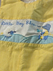 Vintage Mayfair Baby Overalls Matching Hat Yellow Gingham Little Boy Blue 18 Mo