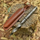 Hand Forged Damascus Steel Twisted Blade Fantasy Dagger Adventure Edc Gift Knife