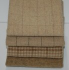Hand Dyed Rug Hooking Wool Mill-dyed    ant   aged  Neutral Bkgrd   4-pc  Combo 