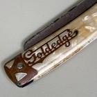 Vintage Dubl Duck Pearlduck Goldedge Solingen Germany Straight Razor