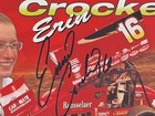 Erin Crocker Autographed 5 x7  Hero Card - World Of Outlaws - Dirt Sprint Read