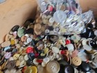 100 Buttons  Art Craft Odd Unique Vintage Modern Mixed Button Lot Random Variety