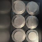 Plates Lot Of 6 Vintage Rwp Wilton Armetale Columbia Pa Queen Anne Pewter 7 