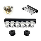 Fuel Solvent Filter Trap Kit Aluminum 1 2x28 Thread Grade With 6 Aluminum  Caps
