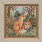 Fall Foxes Mill Hill 2025 Buttons   Beads Autumn Series Beaded Cross Stitch Kit
