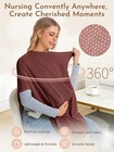 2pk Nursing Cover For Breastfeeding  Soft   Breathable Privacy Poncho  Multi-   