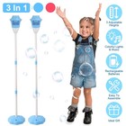 2pack Bubble Maker Machine W led Light For Wedding Birthday Party Toddlers Kids