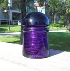 Nice Royal Purple Cd 102 Btc Montreal Glass Insulator  a 