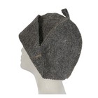 Gray Sauna Hat Banya Wool Blend Hat                           