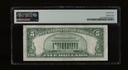 Dbr 1934-b  5 Silver Star Fr  1652  Vinson Pmg 25 Serial  11687639a