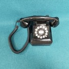 50 s Style Black Push Button Rotary Reproduction Telephone Lister Retro