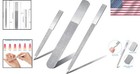 3pcs Metal Diamond Nail File Set Stainless Steel Double Sided Manicure