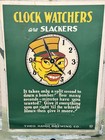 Wwii 1942 Clock Watchers Are Slackers Theo Hamm Brewing Co Poster Screen Print