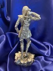 Super Rare Officially Licensed 6 5  Beautiful Pewter Figurine Of Xena With Sword