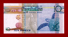 Seychelles 10 Rupees 2013 Unc Note - Signature  Gov  Caroline Abel -  pick-42a 